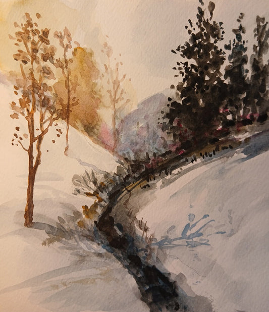 Mixed Media Winter Scenes 12+