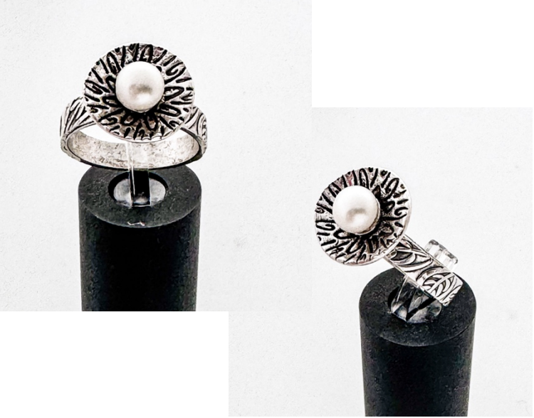 Pearl Sterling Silver Ring Class 12+