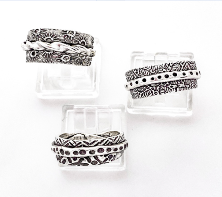 Texture and Twisted Sterling Rings 13+ (Two Sessions)