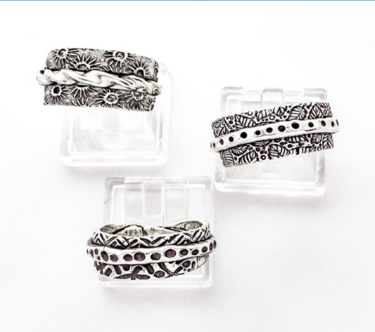 Texture and Twisted Sterling Rings 13+ (Two Sessions)