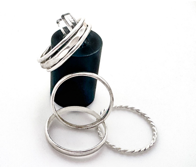 Skinny Stack Rings Soldered & Fused 13+