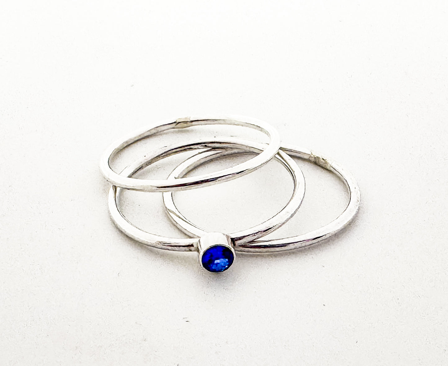 Set Stone in Skinny Rings 13+