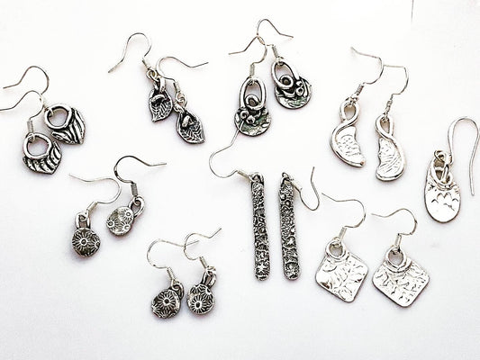 Simple and Elegant Sterling Silver Earrings 13+