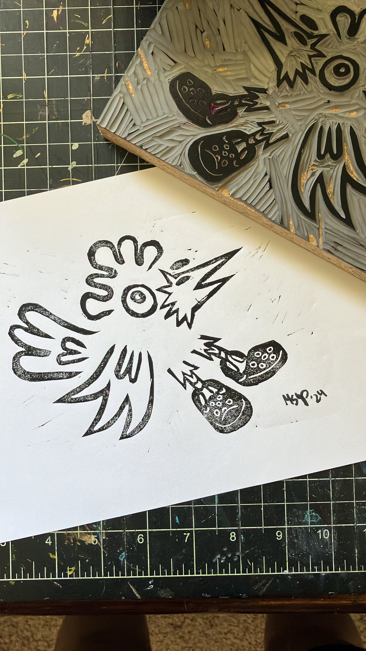 Wed, Dec 2 | Holiday Card Linocuts