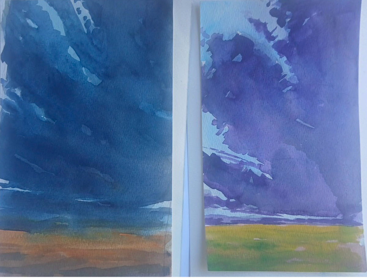 Thurs. Jan. 7 | Watercolor Stormy Skies 14+
