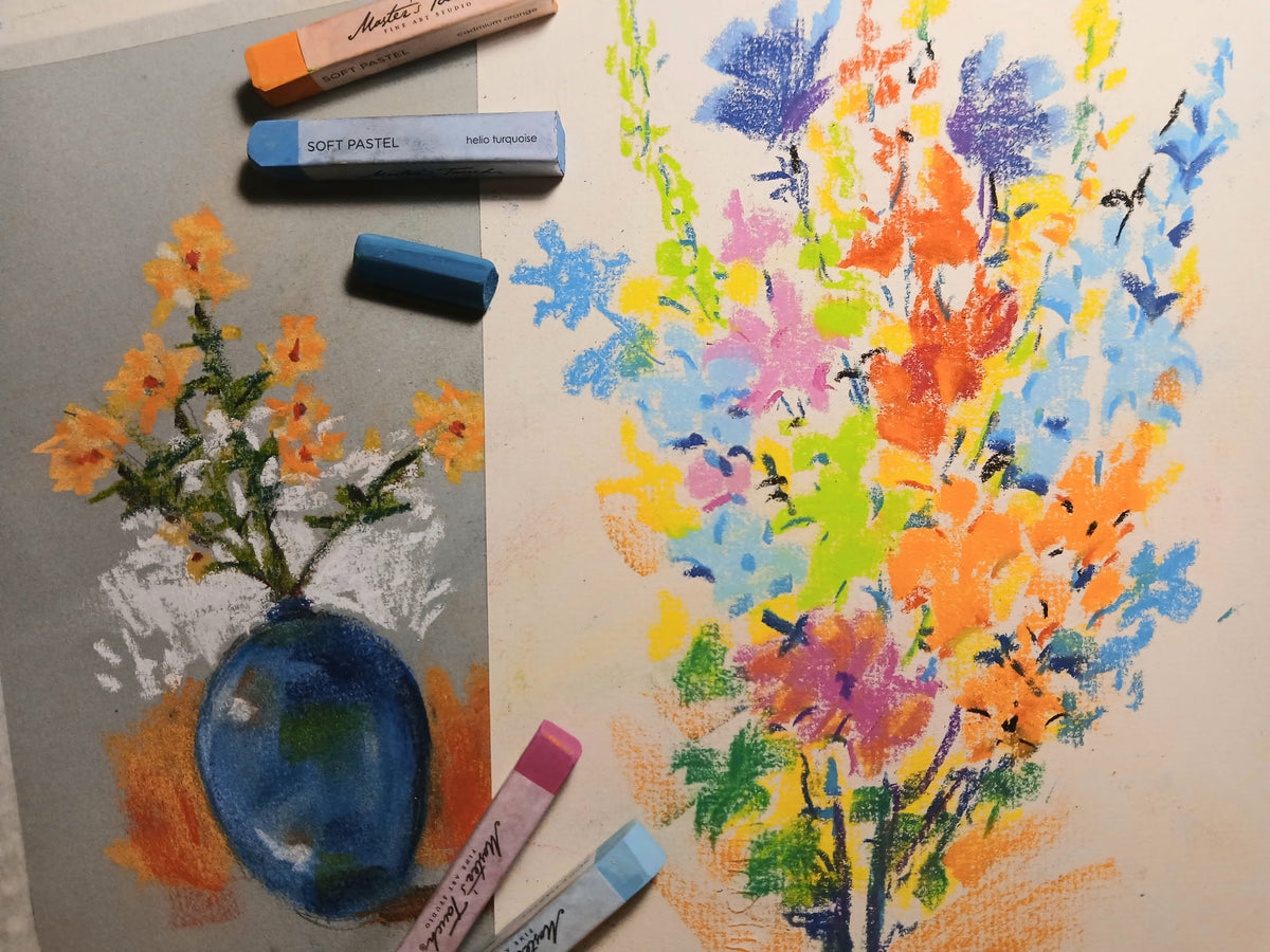 Tues. April 13 | Mixed Media Floral Postage Stamps 12+